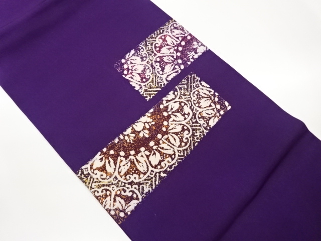 JAPANESE KIMONO / HIRAKINAGOYA OBI / SHIOZE / FLOWER 